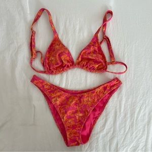 Pacsun LA Hearts Hawaiian Print Bikini Size Medium